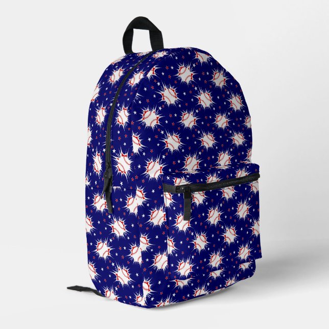 Cut & Sew Printed Backpack (Back Corner Left)