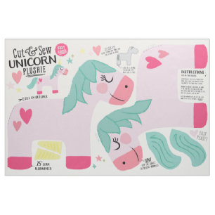 Cut & Sew Unicorn Fabric - Fun DIY Plush