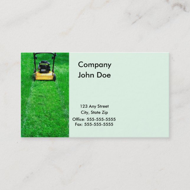 Cut The Grass Business Card (Front)