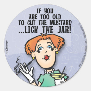 Cut The Mustard Classic Round Sticker