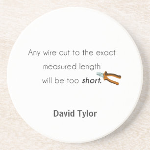 Cut too short! coaster