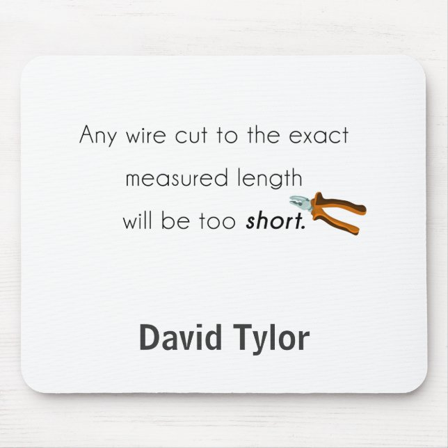 Cut too short! mouse mat (Front)