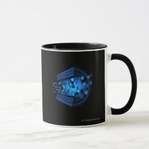 Cut view of blood cells in an artery mug