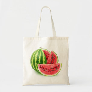 Cut watermelon tote bag