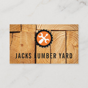Cut Wood Boards   Hardware Tools Saw Business Card