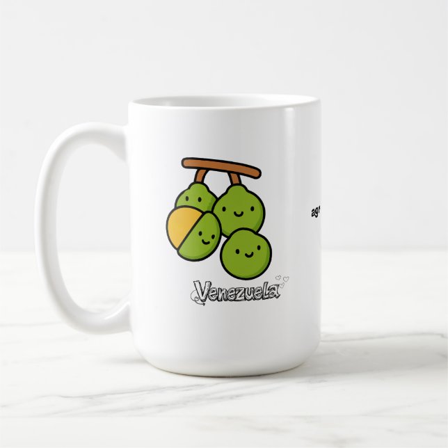 Cuta Venezuelan Fruits ・ Mamones Kawii Coffee Mug (Left)