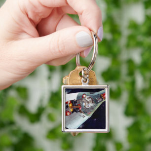 Cutaway A Two-Person Gemini Spacecraft In Flight. Key Ring