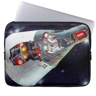 Cutaway A Two-Person Gemini Spacecraft In Flight. Laptop Sleeve