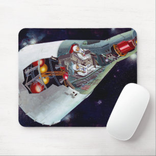 Cutaway A Two-Person Gemini Spacecraft In Flight. Mouse Mat