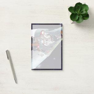 Cutaway A Two-Person Gemini Spacecraft In Flight. Post-it Notes