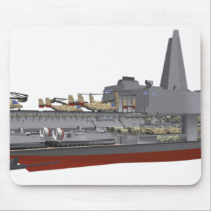Cutaway illustration mouse mat