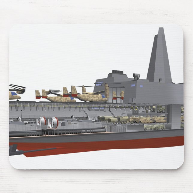 Cutaway illustration mouse mat (Front)