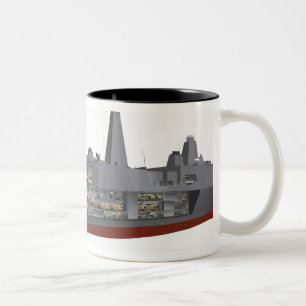 Cutaway illustration Two-Tone coffee mug