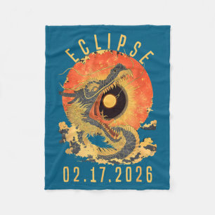 Cute 02 17 26 Dragon Sun Fleece Blanket