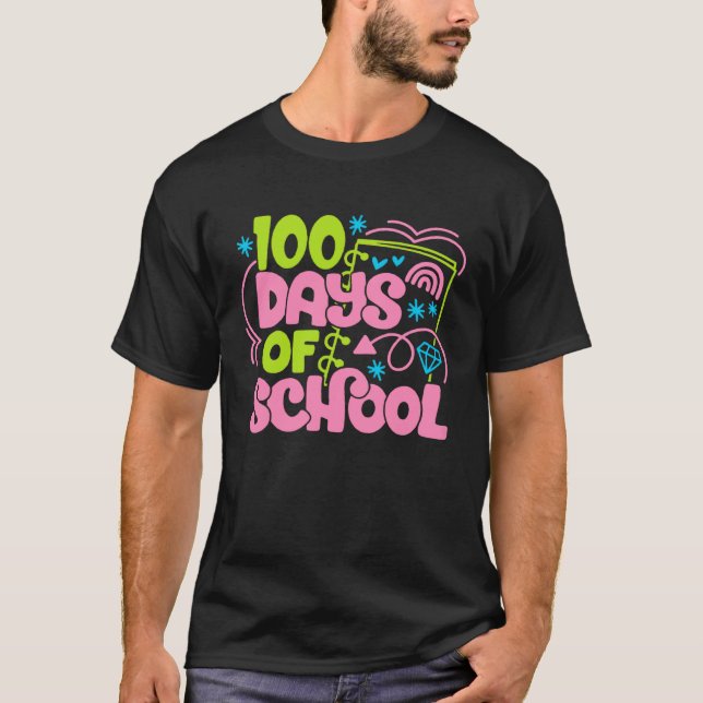 Cute 100 Days of School 100th Magical School Day T T-Shirt (Front)