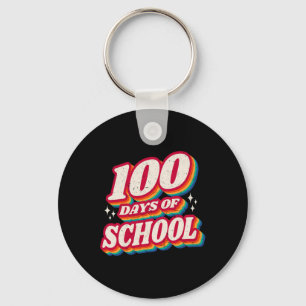 Cute 100 Days Of School And Still Loving It Hearts Key Ring