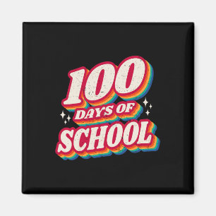 Cute 100 Days Of School And Still Loving It Hearts Magnet