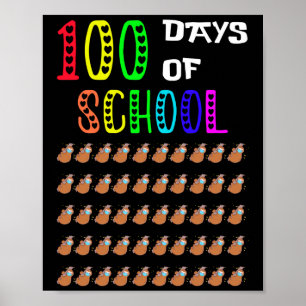 Cute 100 Days Of School Sloth Face Mask Virtual Poster