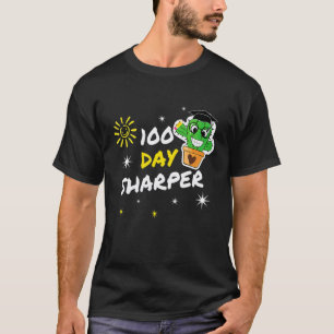 Cute 100 Days Sharper Cactus Teacher 100th Day Of  T-Shirt