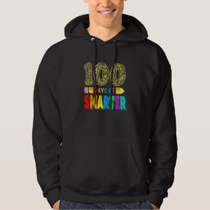 Cute 100 Days Smarter Teacher Or Student 100th Day Hoodie