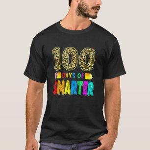 Cute 100 Days Smarter Teacher Or Student 100th Day T-Shirt