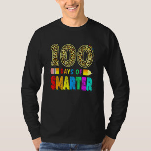 Cute 100 Days Smarter Teacher Or Student 100th Day T-Shirt