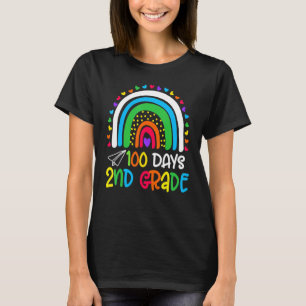 Cute 100th Day Of School 100 Days Smarter 2nd Grad T-Shirt