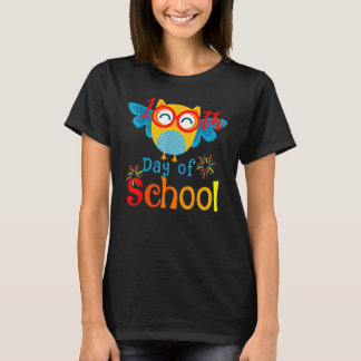 Cute 100Th Day Of School Owl  100 Days Teacher T-Shirt