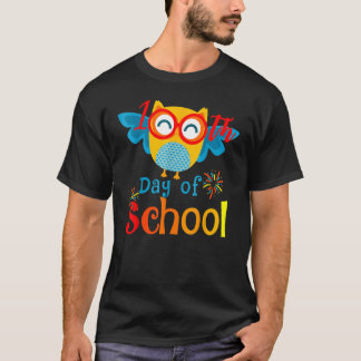 Cute 100Th Day Of School Owl  100 Days Teacher T-Shirt