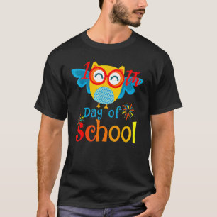 Cute 100th Day Of School Owl Lover 100 Days Teache T-Shirt