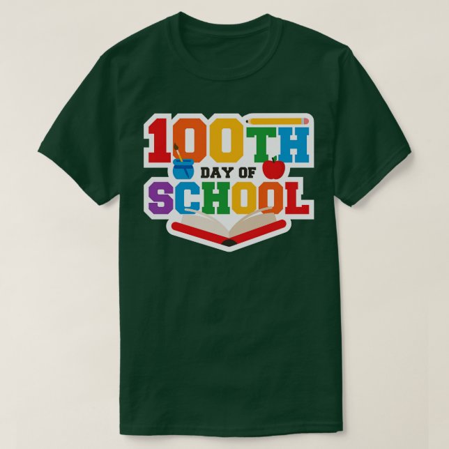 Cute 100th Day of School T-Shirt (Design Front)