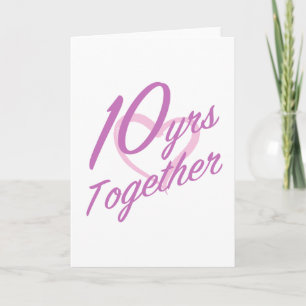Cute 10th Anniversary Card