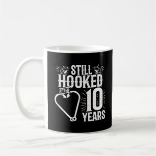 Cute 10th Anniversary Couples Married 10 Years Coffee Mug
