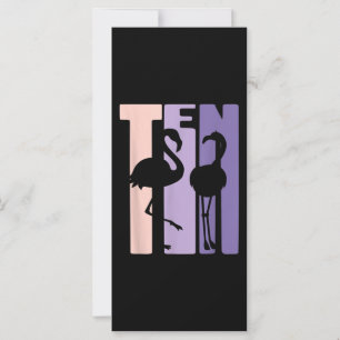 Cute 10th Birthday Gift I Flamingo I 10 Year Old