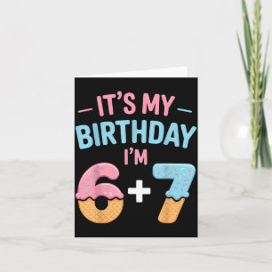 Cute 13th Birthday 13 Old 6 Card