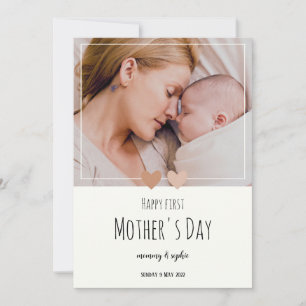 cute 1st Mother's Day Personalised  Holiday Card