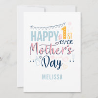 Cute 1st Mother's Day Personalised 