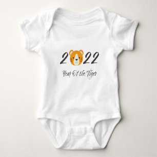 Cute 2022 Year of the Tiger Baby Bodysuit