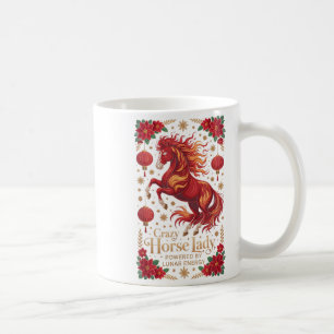 Cute 2026 Crazy Horse Lady Powered Lunar Energy Cn Coffee Mug