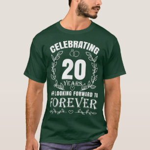 Cute 20th Wedding Anniversary for Couples Married T-Shirt