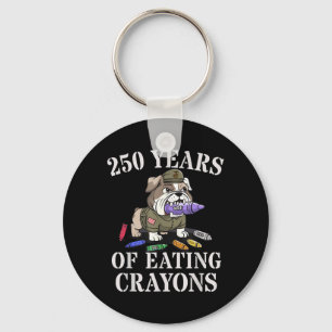 Cute 250 Years of Eating Crayons Grunt Brother Key Ring