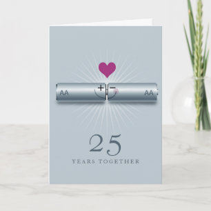 Cute 25th Wedding Anniversary Card