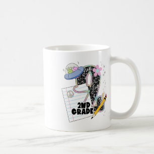 Cute 2nd Grade Back To School Student Teacher Seco Coffee Mug