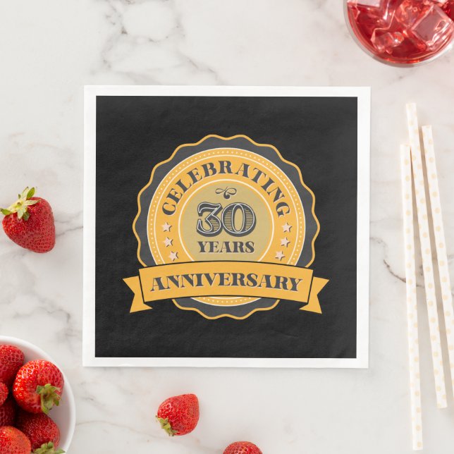 cute 30th Anniversary party  Napkin (Insitu)