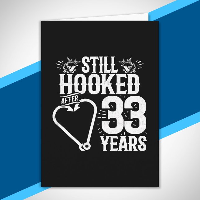 Cute 33rd Anniversary Couples Married 33 Years Card (Creator Uploaded)