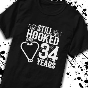 Cute 34th Anniversary Couples Married 34 Years T-Shirt