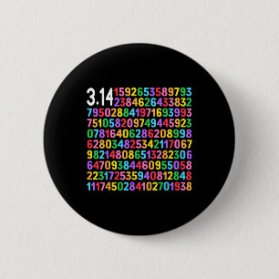 Cute 3.14 Pi Digits Happy Pi Day Math Teacher Wome 6 Cm Round Badge