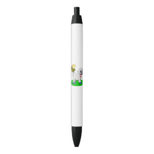 Cute 3-D Look Bee and Lamb Black Ink Pen