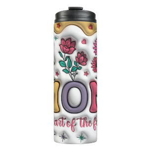 Cute 3-D Mum/Mother's Day Thermal Tumbler