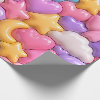 Cute 3D Candy Full Pattern Wrapping Paper